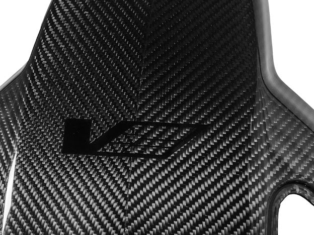 2016+ CADILLAC CTS-V3  | RECARO CARBON FIBER SEAT REAR PANEL COVER REPLACEMENT (DRIVER AND PASSENGER)